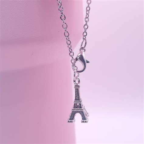 Eiffel Tower Pink and Gold Stanley Cup Handle Charm .